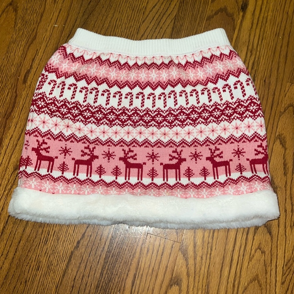 Girls Christmas skirt 7/8